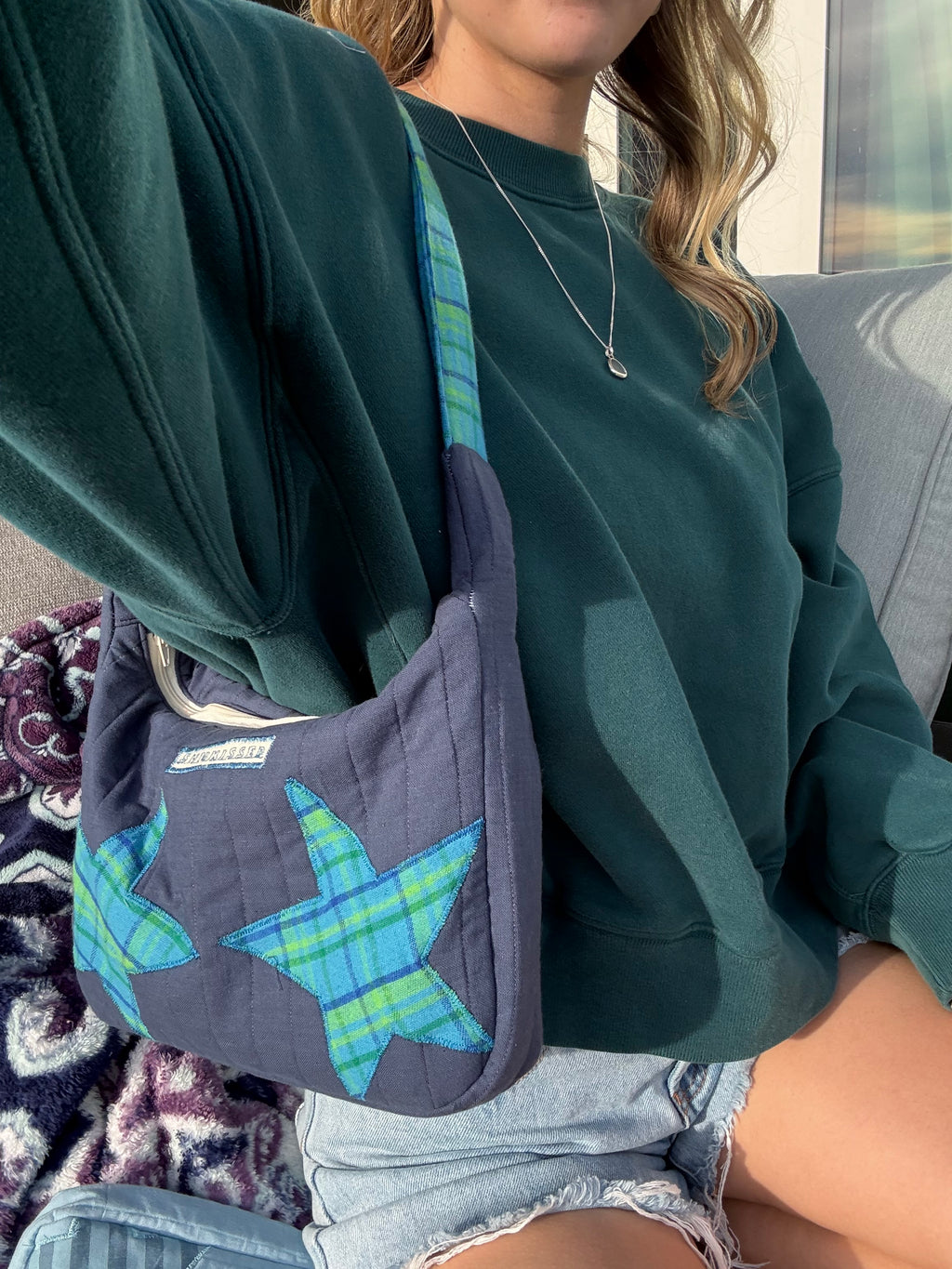 Star patchwork purse