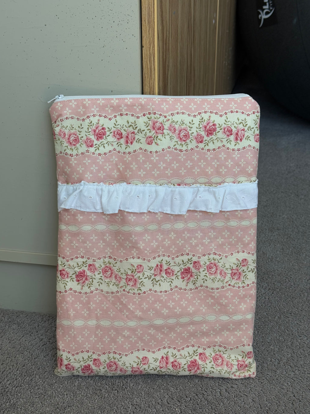 Pink floral computer case