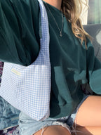 Gingham mini purse