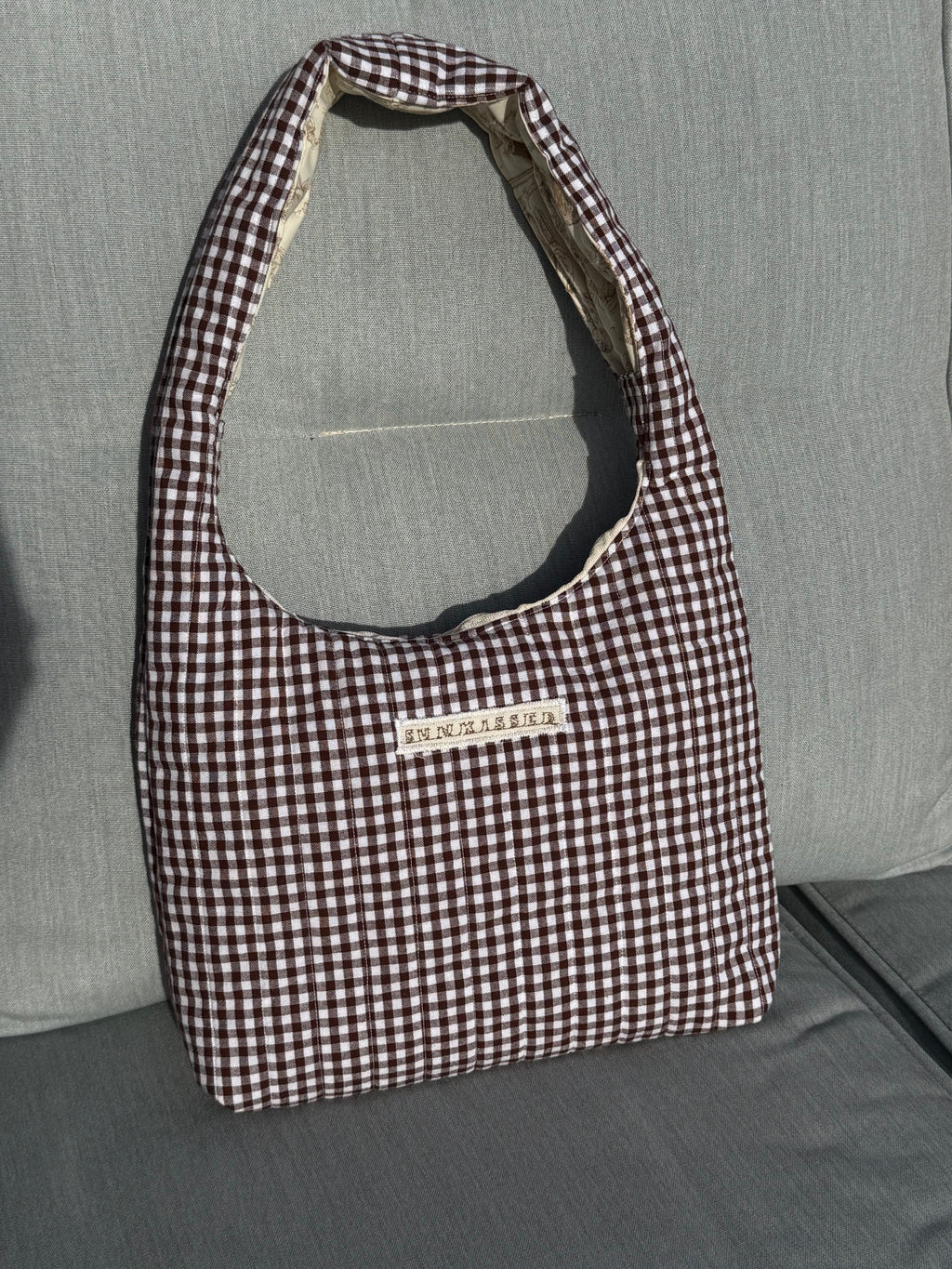 Gingham mini purse
