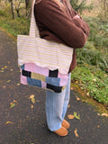 Ruffle Patchwork Tote