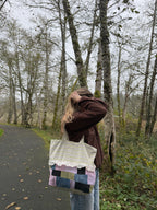 Ruffle Patchwork Tote